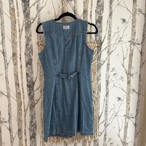 Levi's Blue Denim Midi Dress